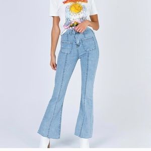 Princess Polly Hight Waist Flare Jeans